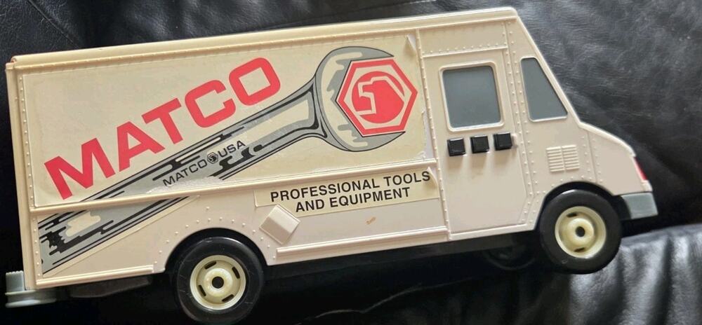 Vintage VTG Ralstoy 22, Matco Tools Delivery Van, Plastic Collectable DAMAGED